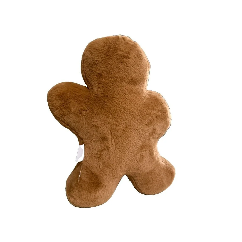 Martha Stewart Gingerbread Faux Fur Sprinkle Candy Cane Christmas Pillow